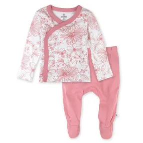 2-Piece Take-Me-Home Side-Snap Top and Pant Set