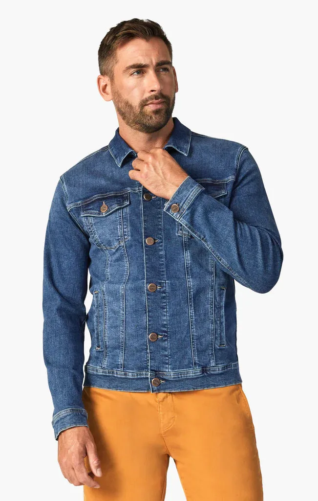 34 Heritage - Travis Organic Jacket - Mid Blue