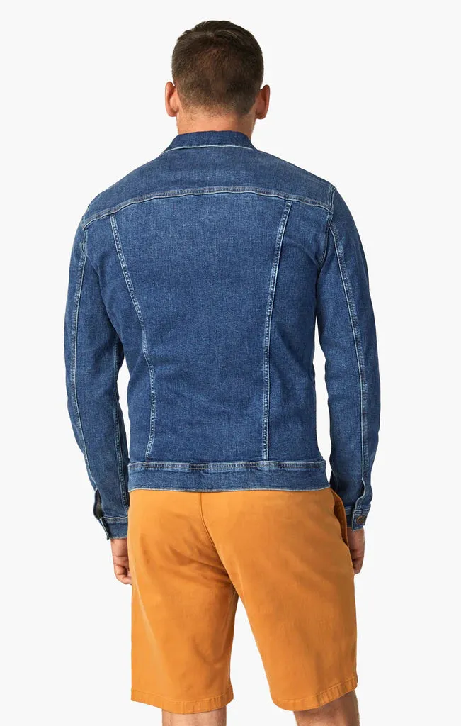 34 Heritage - Travis Organic Jacket - Mid Blue