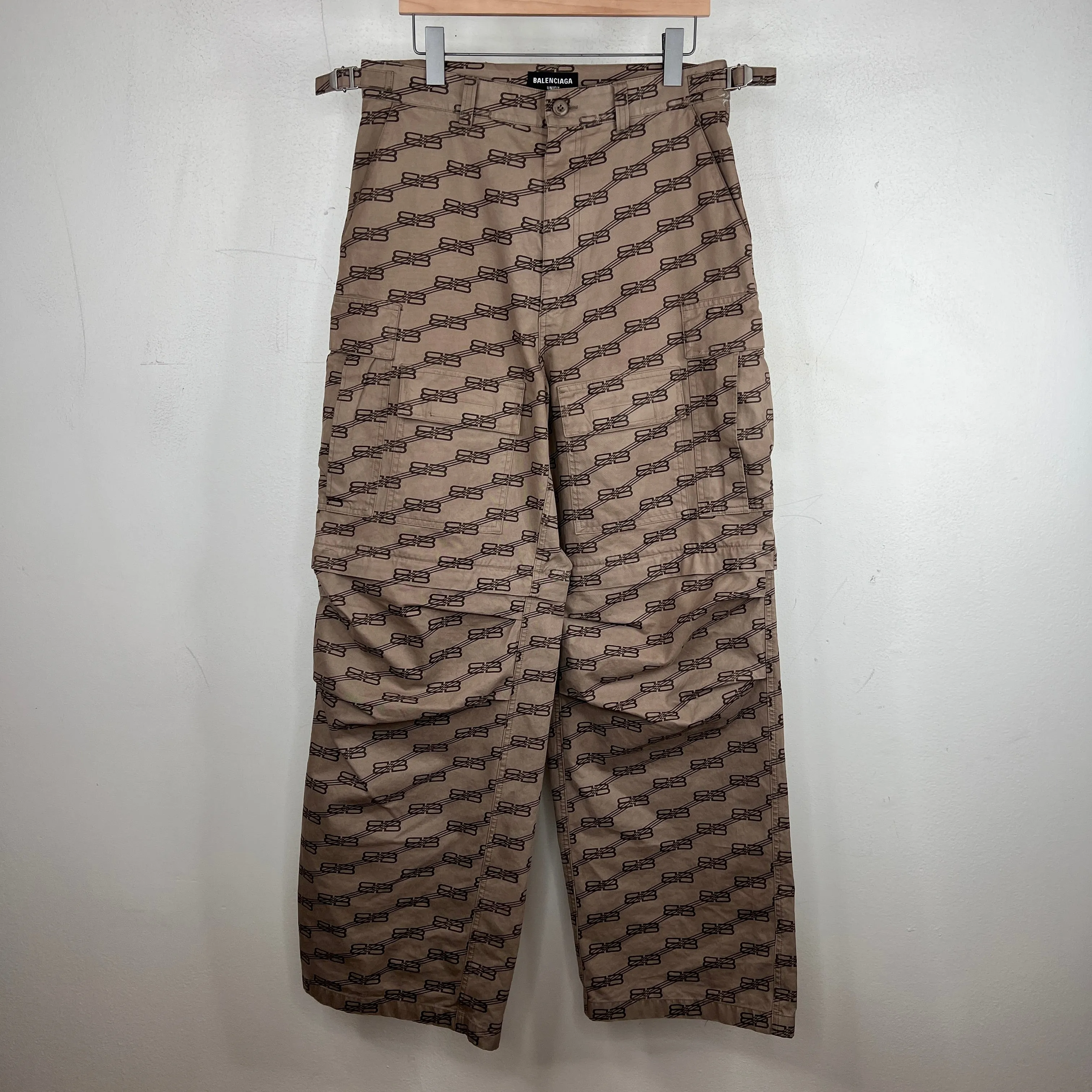 Balenciaga BB Monogram Cargo Convertible Pants