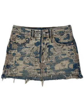 Boro Paisley Mini Skirt- S