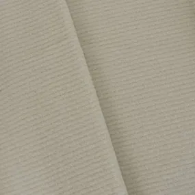 Ceramic Beige Stripe Textured Wool Blend Jacketing Fabric