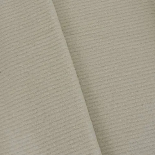 Ceramic Beige Stripe Textured Wool Blend Jacketing Fabric