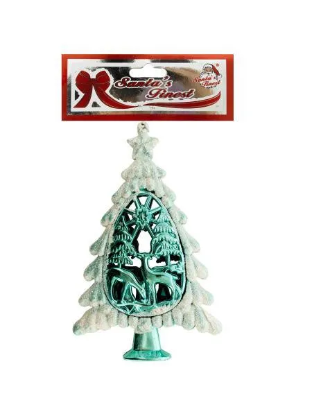 Christmas Glitter Tree Ornament (Available in a pack of 18)