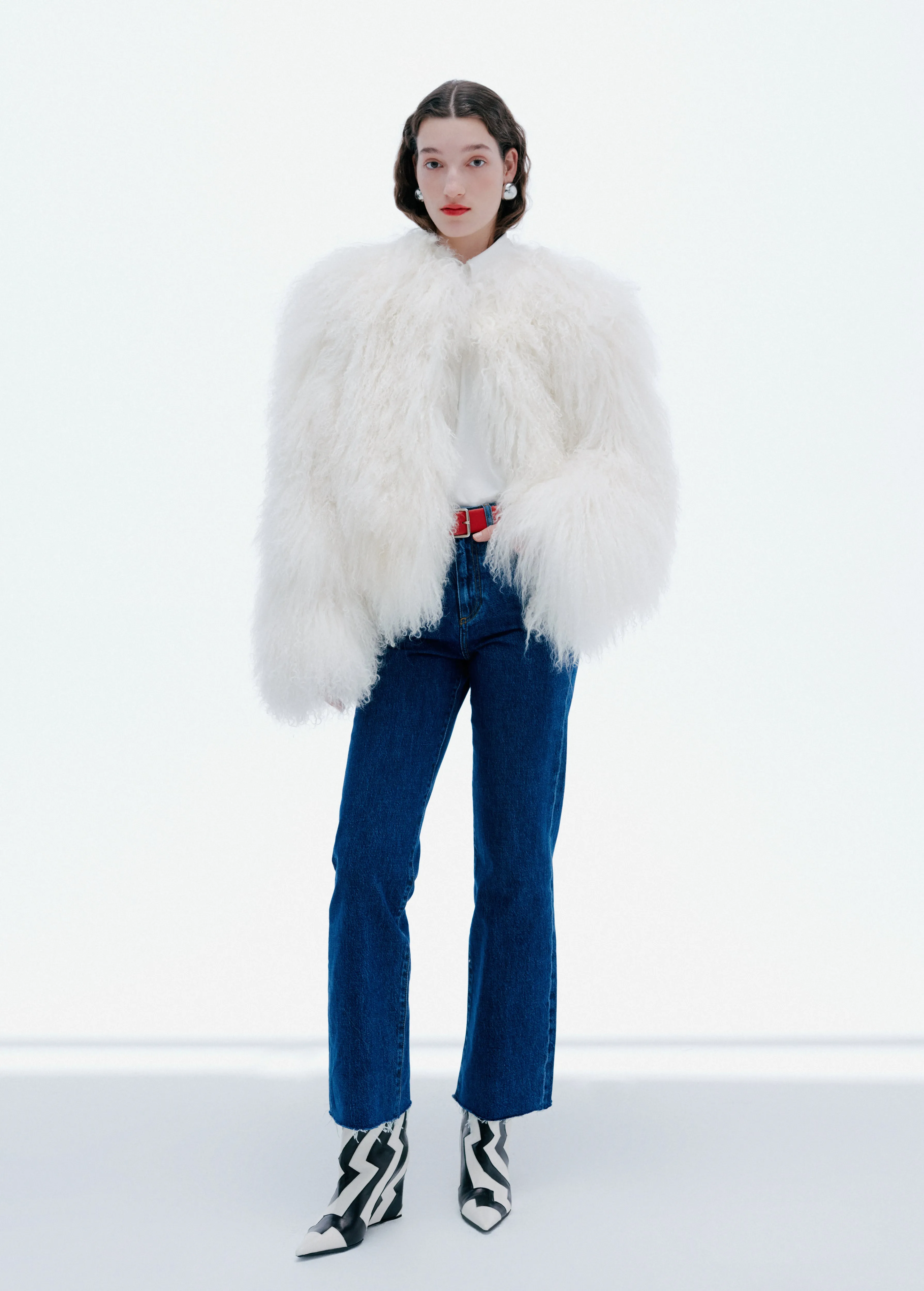 Emma - Tibetian Shearling Short Coat