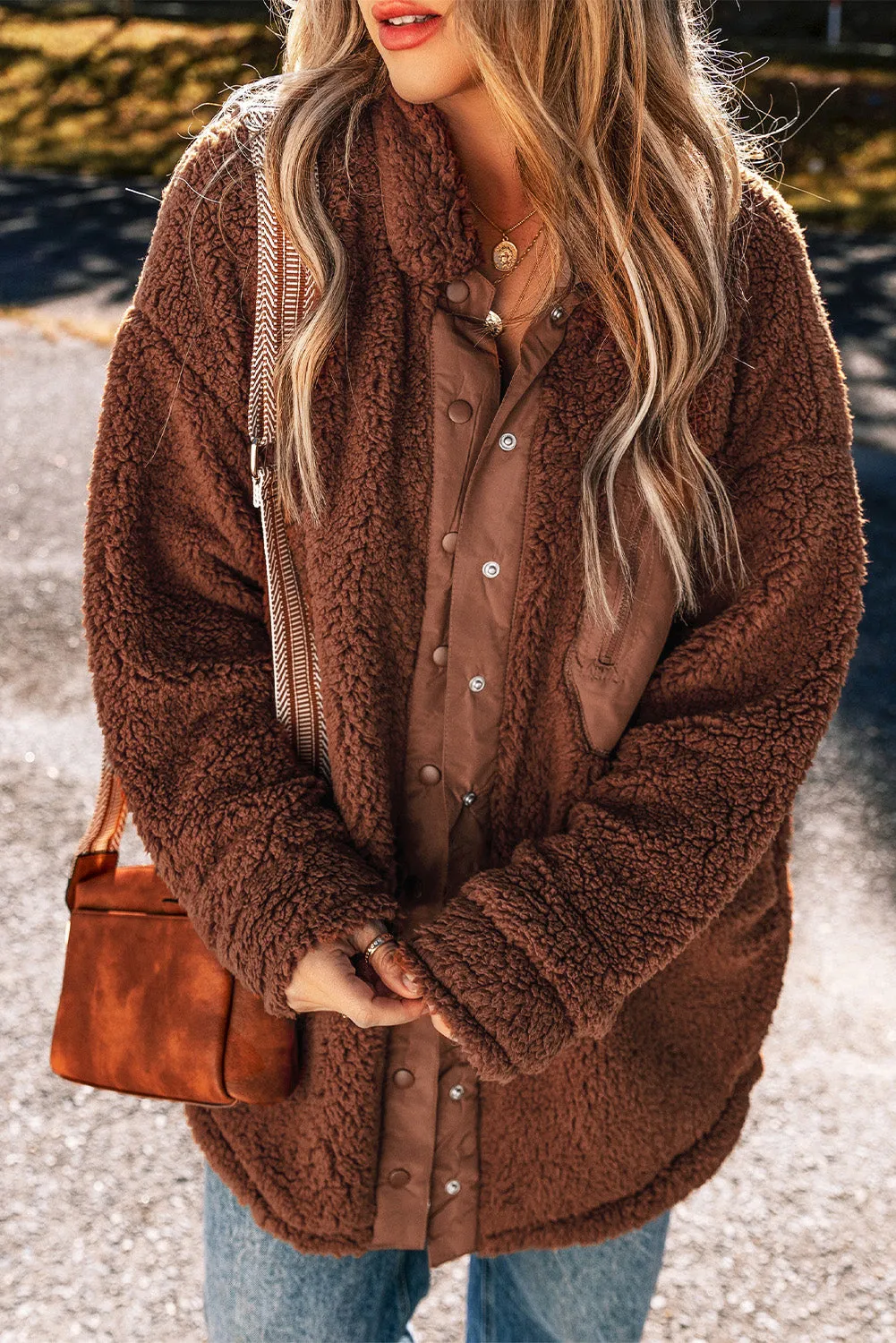 Faux Shearling Teddy Bear Jacket