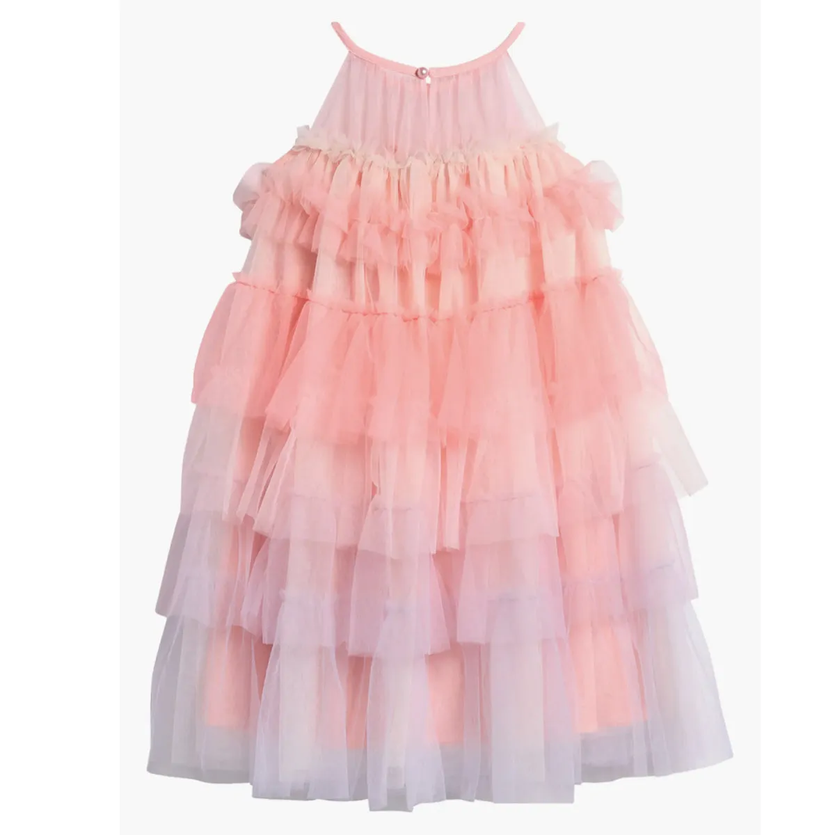 Girls Tiered Tulle Party Dress