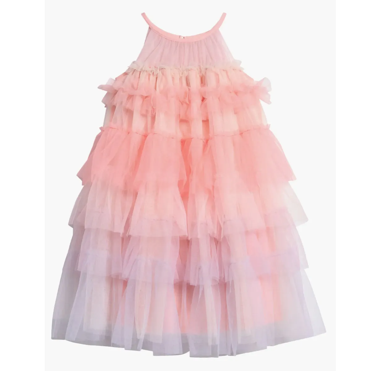 Girls Tiered Tulle Party Dress