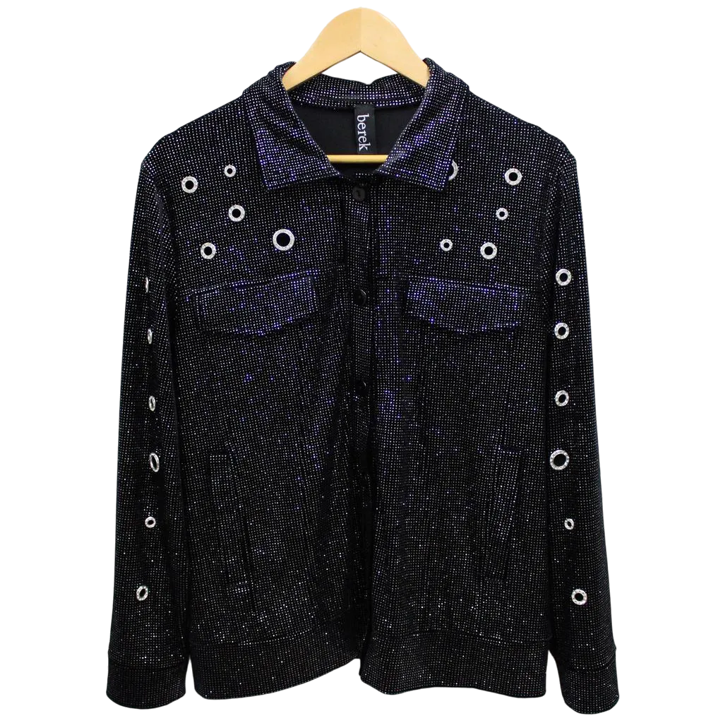 Grommets & Glitter Jean Jacket