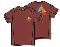 Kirkwood Textured Active T-Shirt - Red Ochre