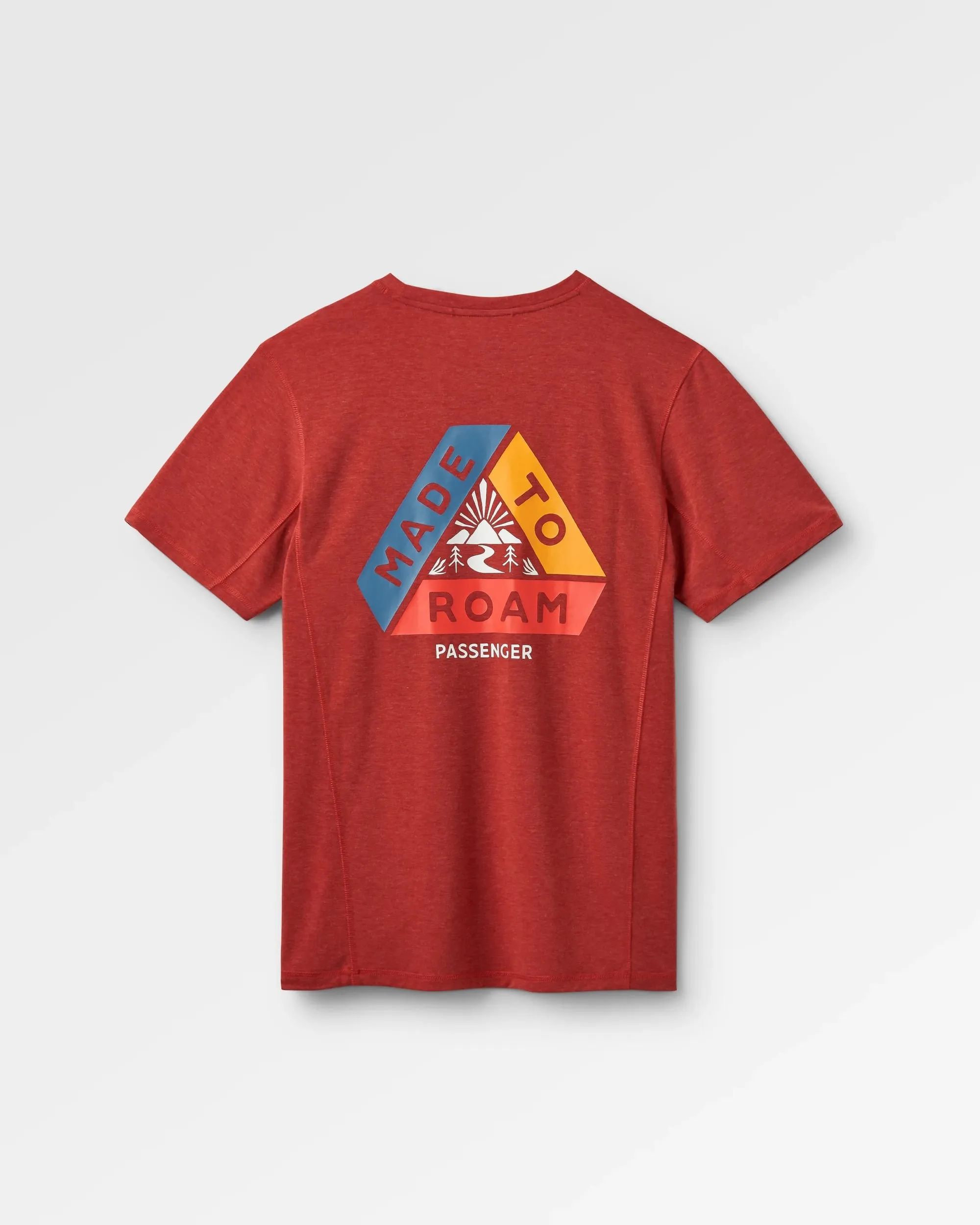 Kirkwood Textured Active T-Shirt - Red Ochre