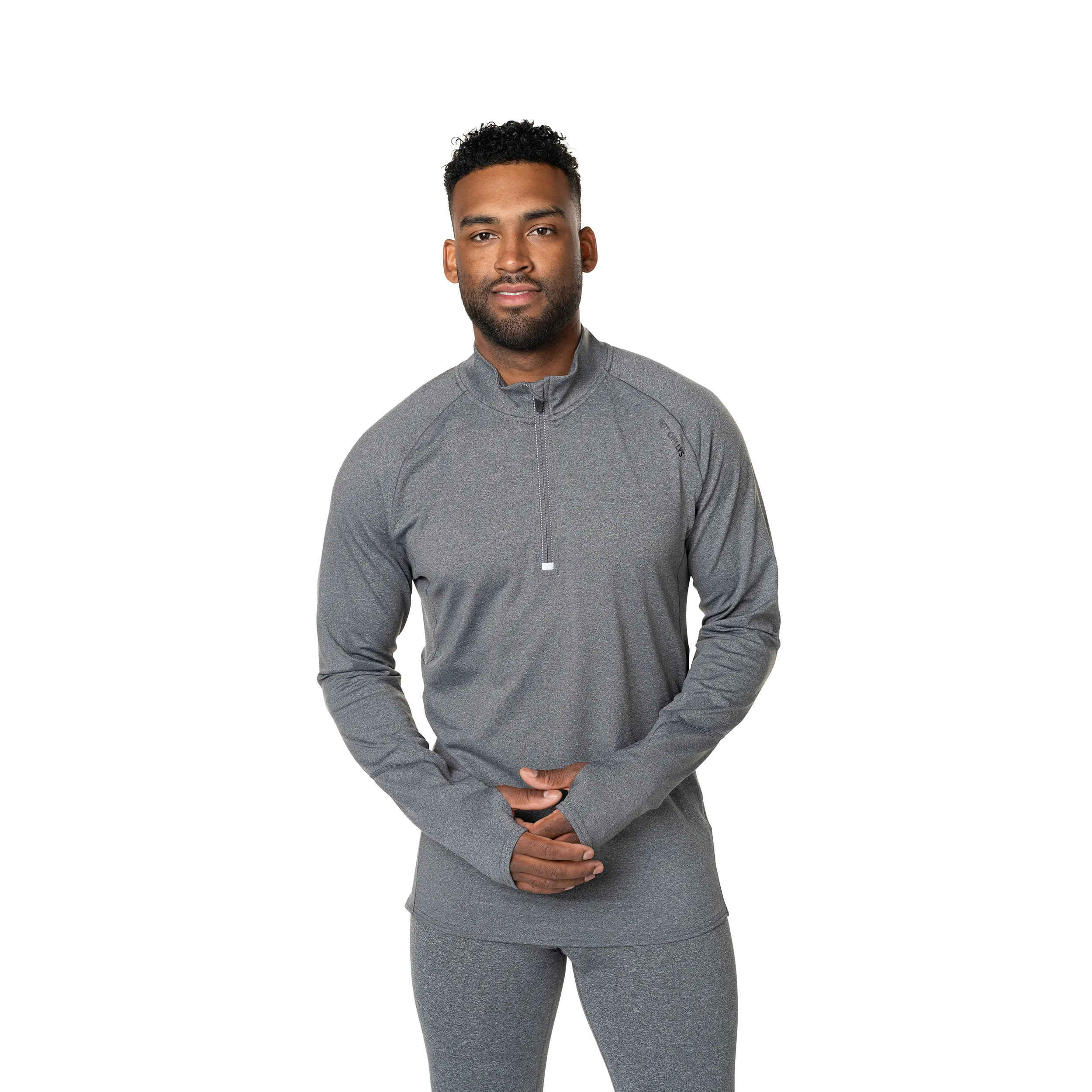 Men's Micro-Elite Chamois Zone Zip-T - Granite/Granite