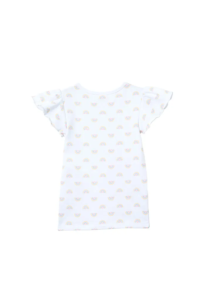 MILKY RAINBOW FRILL TEE