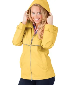 Monogrammed New Englander Rain Jacket Yellow