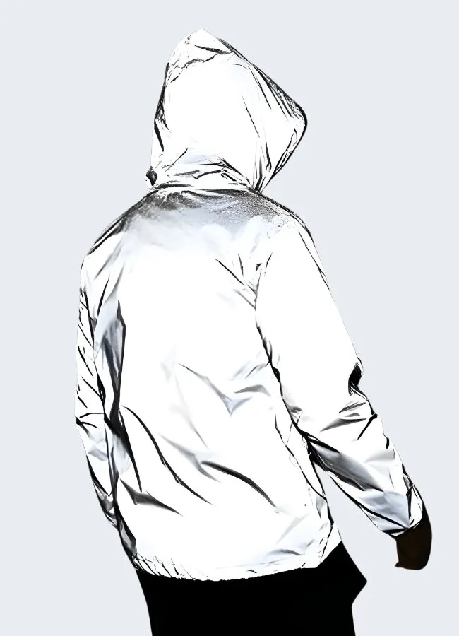 Silver Reflective Rain Jacket