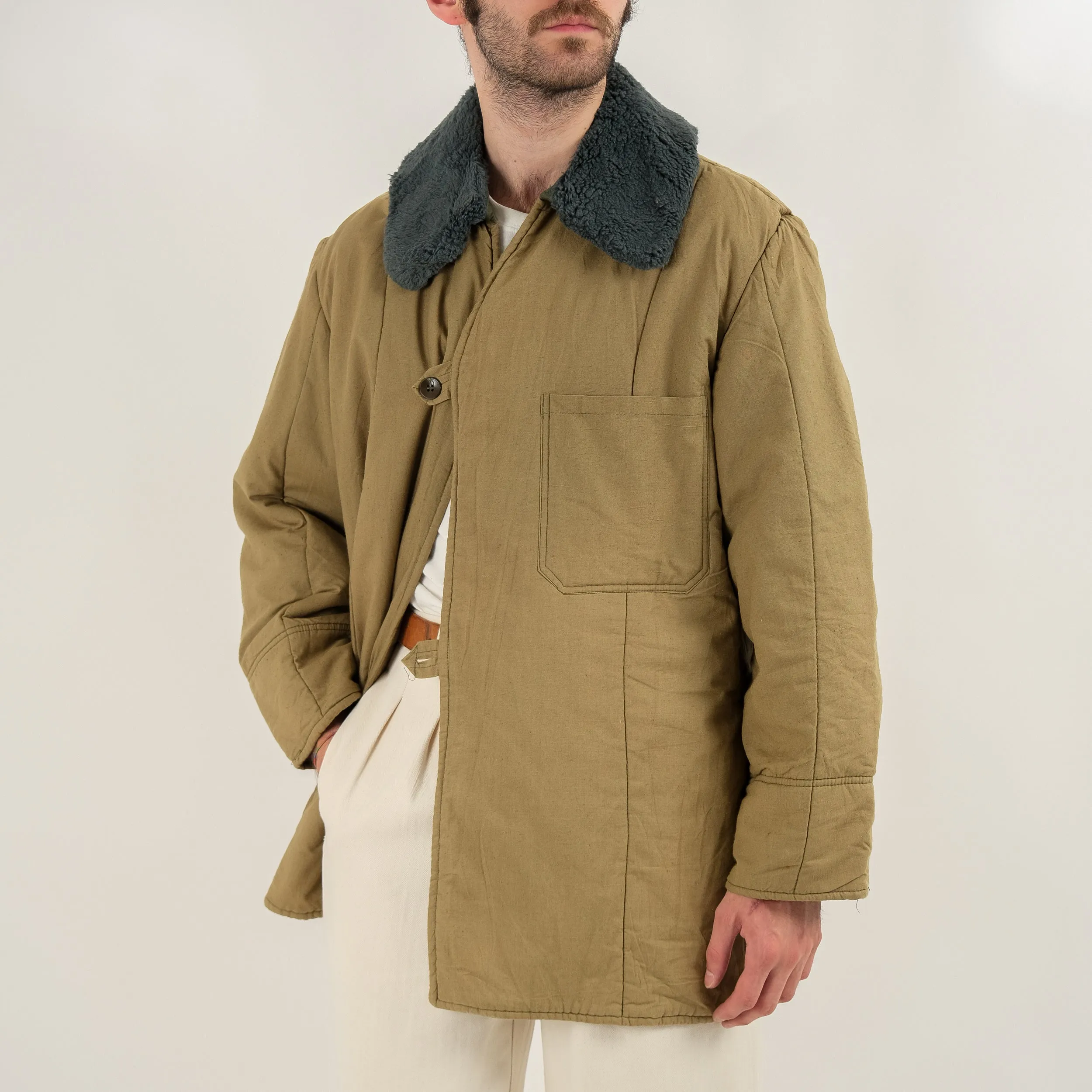 SOVIET DOWN SHEARLING JACKET