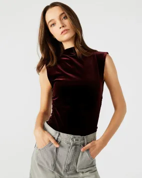 Steve Madden Esen Bodysuit Wine