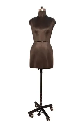 Style Female Dress Form Wheel Base Mannequin Statue Premium, Dummy Model Stand ,Display Stand (Black, Size 8)