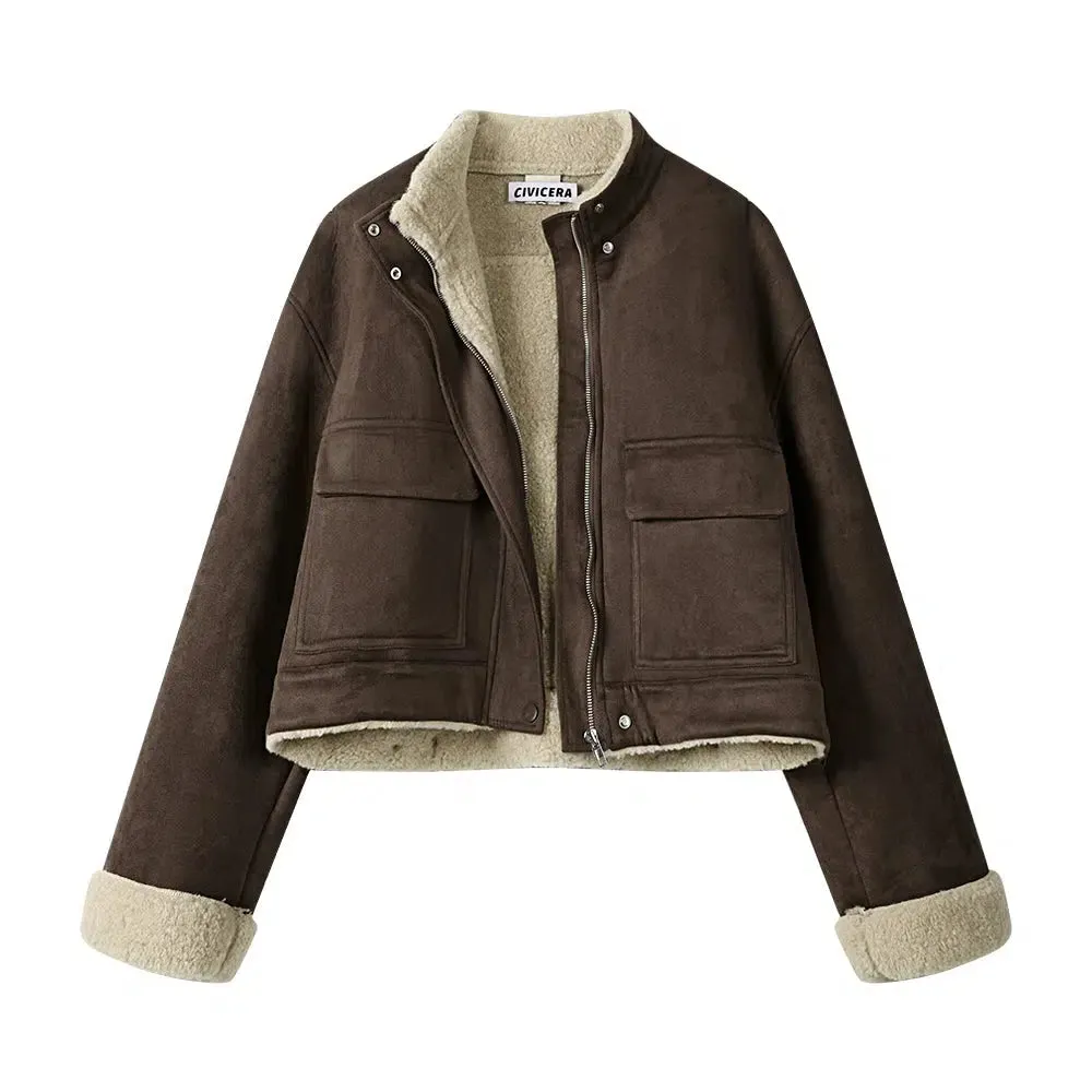 Wool-Blend Shearling Jacket