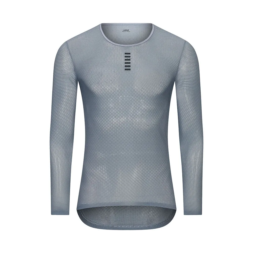 YKYW Men's Cycling Base Layer Long Sleeve Pro Cool Mesh Superlight Breathable 5 Colors